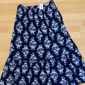 J. Crew tiered maxi skirt size M, NWT.